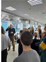 ЭКСКУРСИИ: Олег Семенович Капустин знакомит студентов группы УМД 1-21/11-22 с историей становления и развития теплоснабжения